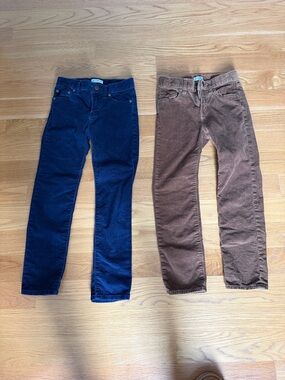 TWO pairs of crewcuts boys corduroy pants